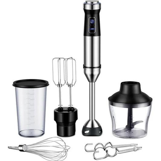 Shardor Immersion Blender Handheld Hand Blender 1000W, 6-in-1Hand Blender, 20 Speeds Emulsion Blender with Chopper, Whisk and Frother for Soup, Baby Food and Smoothies, Black