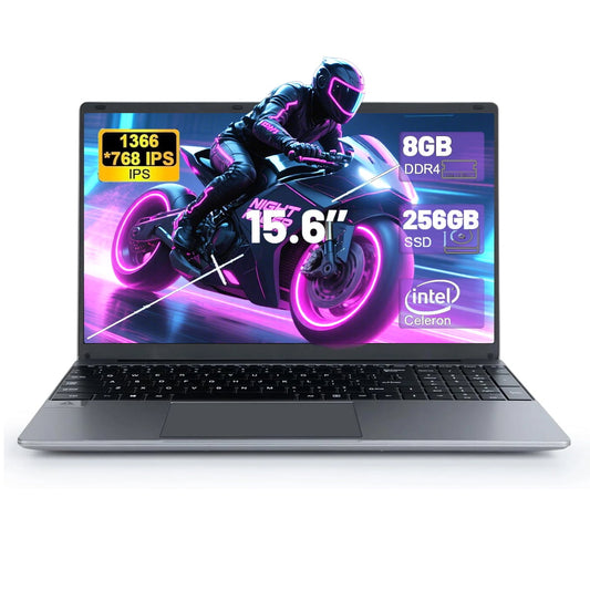 15.6 inch Laptop Computer, Celeron Quad-Core, N5095,8GB RAM 256GB Rom,Traditional Laptop Computers Support Wifi, Bluetooth, Type-C,TF Card, Windows11