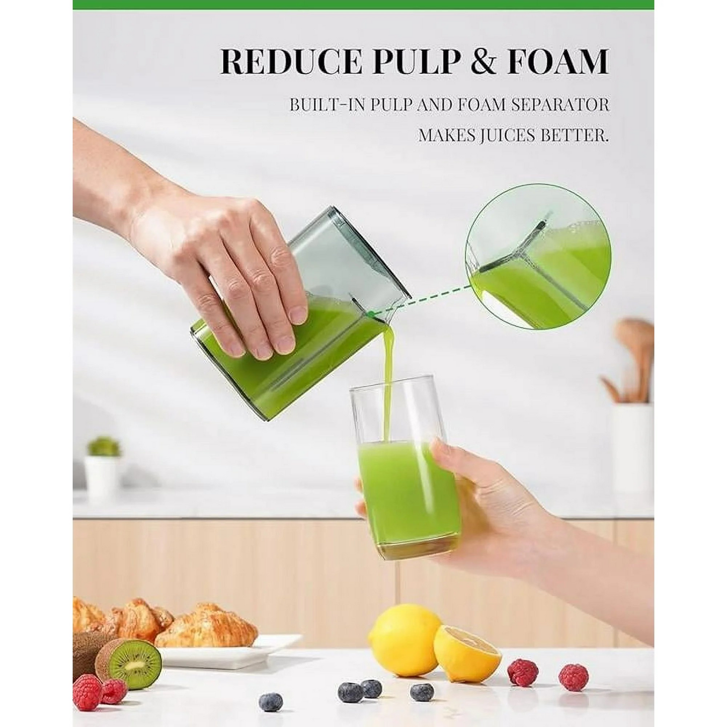 GDOR Juicer Machine Dual Speeds Centrifugal Extractor, Titanium Enhanced Cut Disc, 2.5" FeedChute Juicer, Anti-Drip, Includes Cleaning Brush,Black