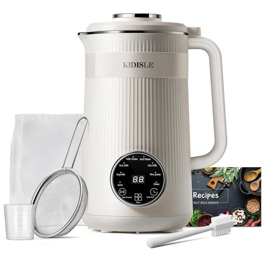 TWOMEOW 8 in 1 Nut Milk Maker Blender, 32oz Homemade Soy, Almond, Oat, Coconut, Plant Based Milks and Non Dairy Beverages, Automatic Soybean Milk Machine with Delay Start/Keep Warm/Boil Water, Cream