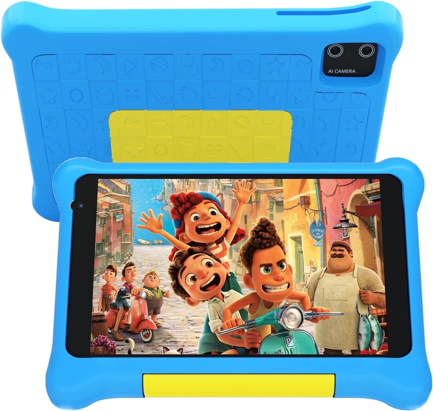 AEEZO Kids Tablet 7 inch, Android 13 allwinner Go Quad Core, 5GB RAM + 32GB ROM, 128GB Expansion, HD Display, Wi-Fi, Children Tablet with Parent Control - Blue